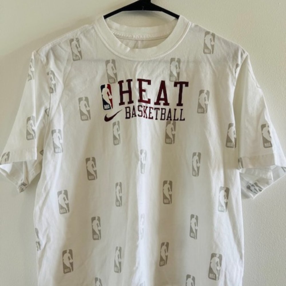 Ladies Nike Miami Heat Crop Top White